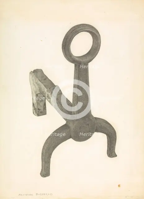 Andiron, 1935/1942. Creator: Salvatore Borrazzo.