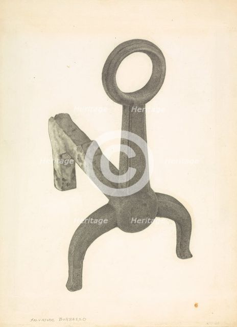 Andiron, 1935/1942. Creator: Salvatore Borrazzo.