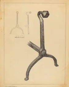 Andiron, 1935/1942. Creator: Salvatore Borrazzo