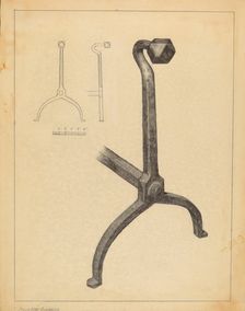 Andiron, 1935/1942. Creator: Salvatore Borrazzo