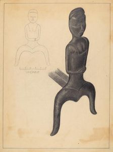 Andiron, 1935/1942. Creator: Gordon Sanborn