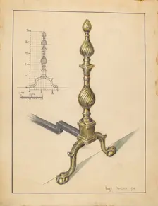 Andiron, 1936. Creator: Hans Korsch