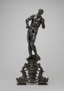 Andiron: Vulcan with His Anvil, 18th century. Creator: Unknown