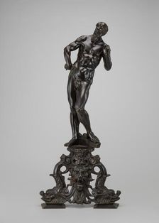 Andiron: Vulcan with His Anvil, 18th century. Creator: Unknown