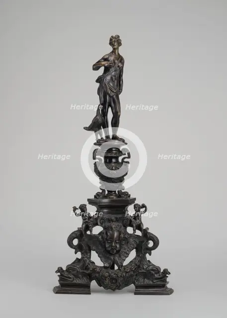 Andiron with Figure of Juno, 17th/19th century. Creator: Unknown.