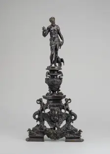 Andiron with Figure of Jupiter, 17th/19th century. Creator: Unknown
