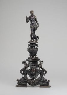 Andiron with Figure of Jupiter, 17th/19th century. Creator: Unknown