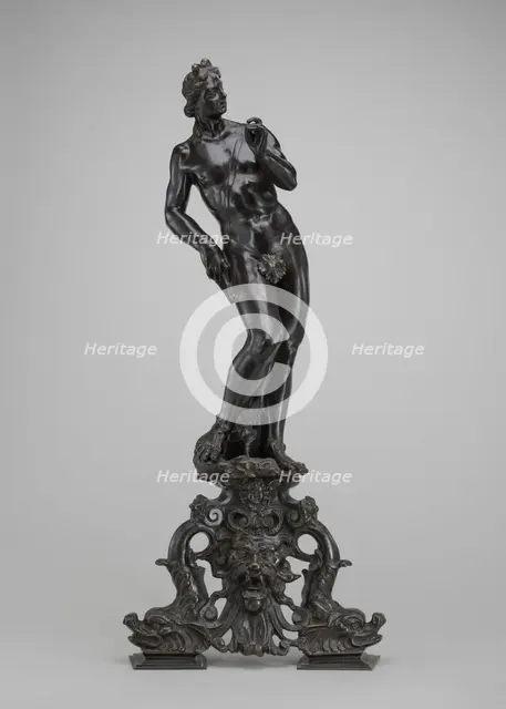 Andiron: Apollo with the Serpent, 18th century. Creator: Unknown.