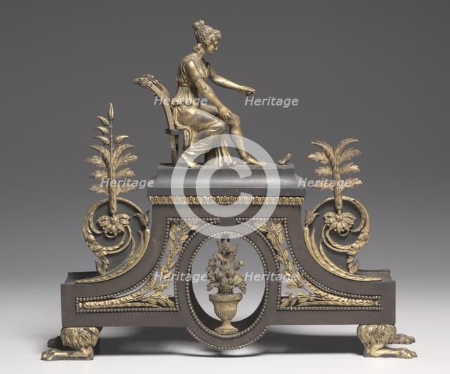 Andiron, c. 1790-1800. Creator: Unknown.