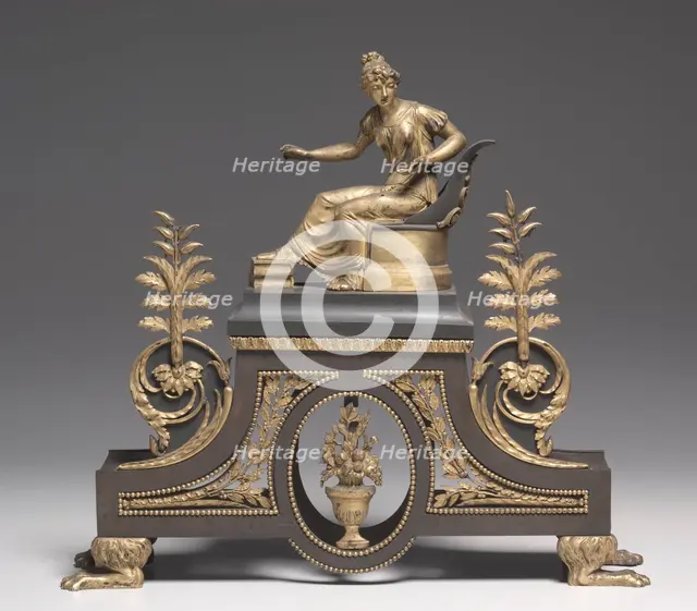 Andiron, c. 1790-1800. Creator: Unknown.