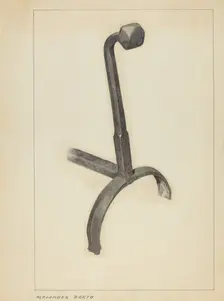 Andiron, c. 1953. Creator: Alexander Berth