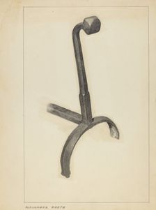 Andiron, c. 1953. Creator: Alexander Berth