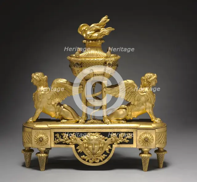 Andiron (Chenet), c. 1785. Creator: Unknown.