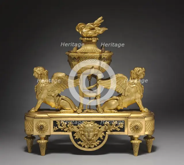Andiron (Chenet), c. 1785. Creator: Unknown.