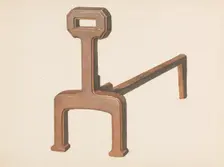 Andiron or Fire Dog, c. 1937. Creator: Carl Buergerniss