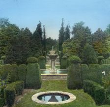 "Andorra," William Warner Harper house, Wyndmoor, Pennsylvania, 1919. Creator: Frances Benjamin Johnston