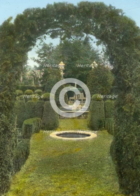 "Andorra," William Warner Harper house, Wyndmoor, Pennsylvania, 1919. Creator: Frances Benjamin Johnston.