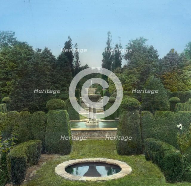 "Andorra," William Warner Harper house, Wyndmoor, Pennsylvania, 1919. Creator: Frances Benjamin Johnston.