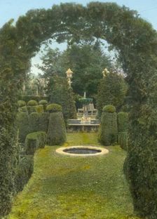 "Andorra," William Warner Harper house, Wyndmoor, Pennsylvania, 1919. Creator: Frances Benjamin Johnston