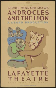 Androcles and the Lion, New York, 1938. Creator: Unknown