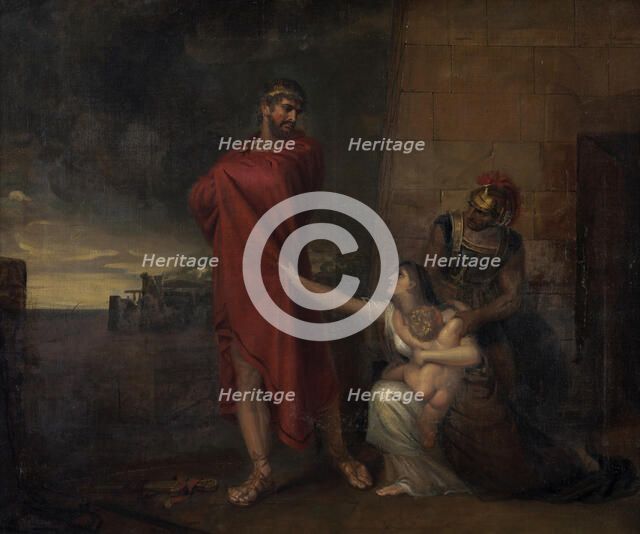 Andromache imploring Ulysses to spare the life of her son, 1810. Creator: George Dawe.