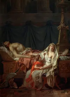 Andromache mourns Hector 1783. Creator: Jacques-Louis David