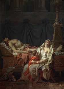 Andromache mourns Hector 1783. Creator: Jacques-Louis David