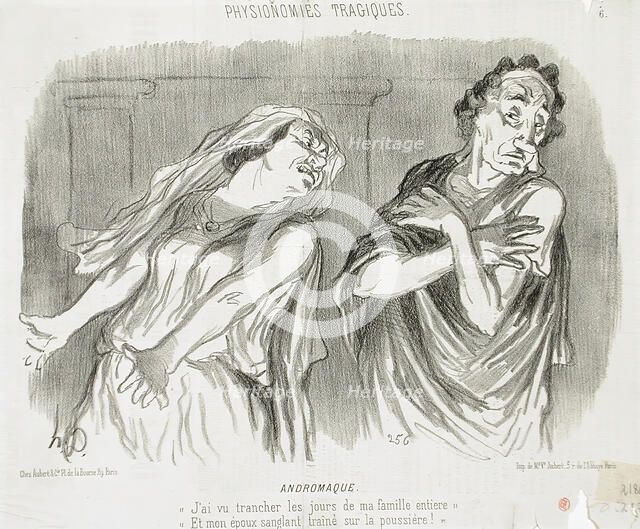 Andromaque, 1851. Creator: Honore Daumier.