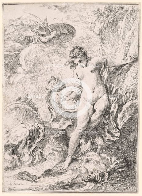 Andromeda (Andromède), 1734. Creator: François Boucher (French, 1703-1770).