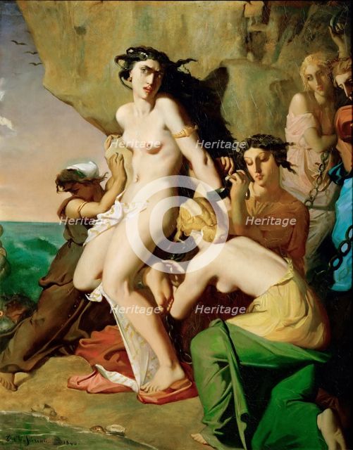 Andromeda Chained to the Rock by the Nereids, 1840.