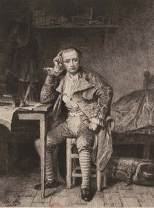 André Chénier at the Prison Saint-Lazare. Creator: Anonymous