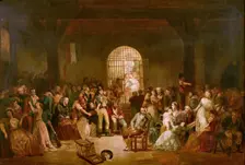 André Chénier in Prison, 1840s. Creator: Ten Kate, Herman Frederik Carel (1822-1891)