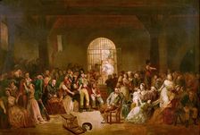 André Chénier in Prison, 1840s. Creator: Ten Kate, Herman Frederik Carel (1822-1891)