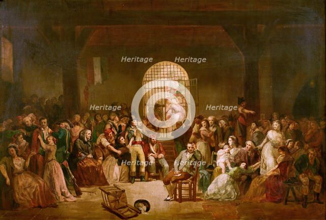 André Chénier in Prison, 1840s. Creator: Ten Kate, Herman Frederik Carel (1822-1891).