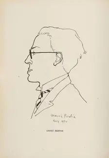 André Breton. From: Les Champs magnetiques, 1920. Creator: Francis Picabia