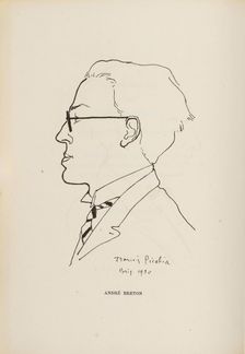 André Breton. From: Les Champs magnetiques, 1920. Creator: Francis Picabia