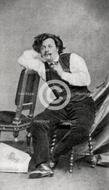 Andre Gill, French caricaturist, 1868. Artist: Unknown