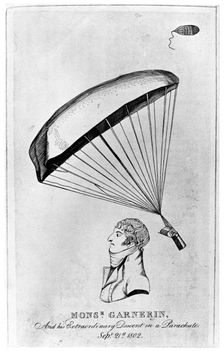 Andre Jacques Garnerin, French aeronaut and the first parachutist, c1802 (1910)