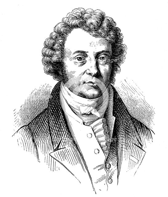 Andre-Marie Ampere (1775-1836), French mathematician and physicist, 19th century. Artist: Unknown