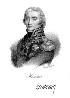 Andre Massena, French soldier, c1820. Artist: Delpech