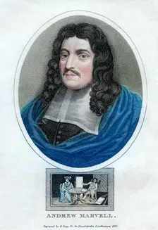 Andrew Marvell English metaphysical poet, 1815.Artist: R Page