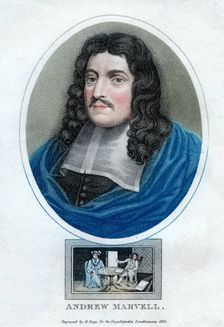 Andrew Marvell English metaphysical poet, 1815.Artist: R Page