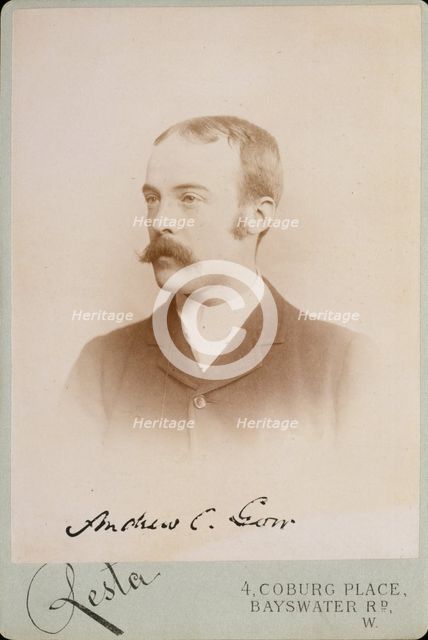 Andrew C. Gow, c1890s. Creator: Enrico Resta.