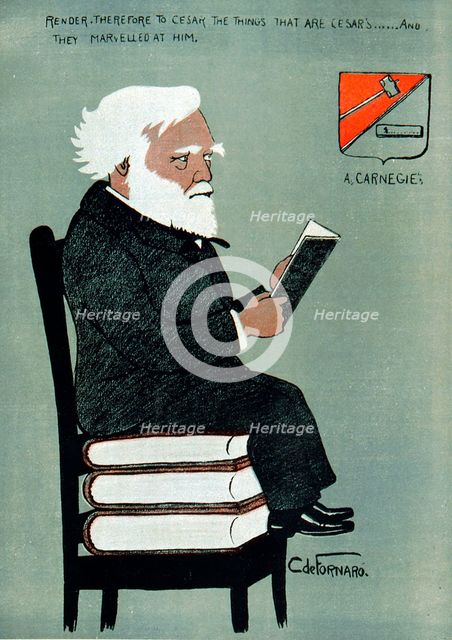 Andrew Carnegie (1835-1918), Scottish-American industrialist and philanthropist. Artist: Unknown