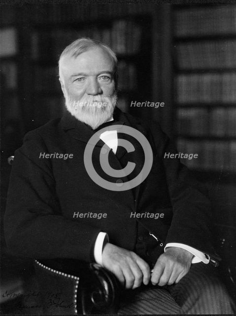 Andrew Carnegie, April 1905, c1905. Creator: Frances Benjamin Johnston.