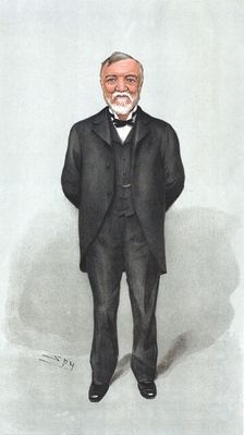 Andrew Carnegie, Scottish-born American philanthropist and industrialist, 1903. Artist: Spy