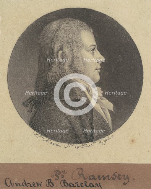 Andrew D. Barclay, 1796-1797. Creator: Charles Balthazar Julien Févret de Saint-Mémin.