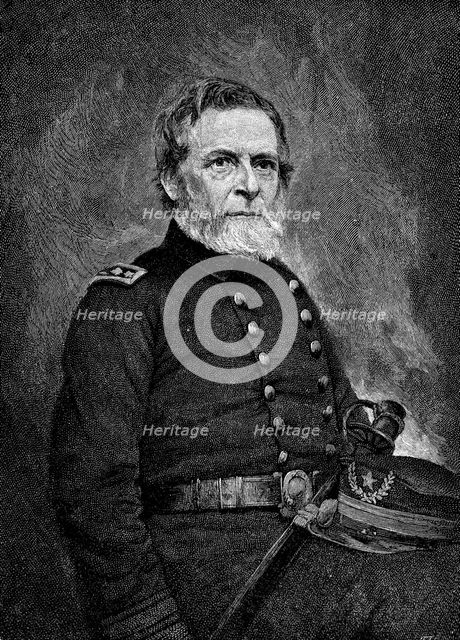 Andrew Hull Foote, American naval officer, late 19th century. Artist: Unknown