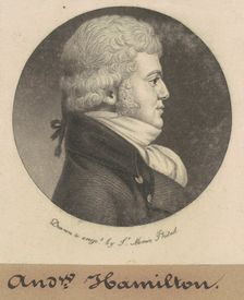 Andrew Hamilton, 1799. Creator: Charles Balthazar Julien Févret de Saint-Mémin