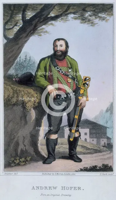 Andrew Hofer, 1820. Creator: L Clark.
